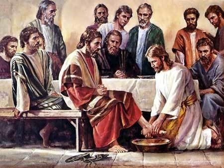 Jésus lavant les pieds de ses disciples
