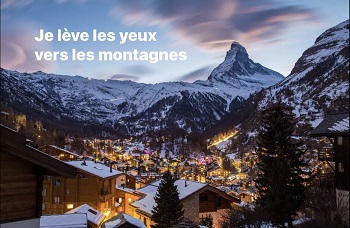 Le Cervin Suisse vu depuis le village