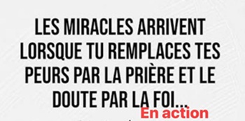 La prière et la foi en action